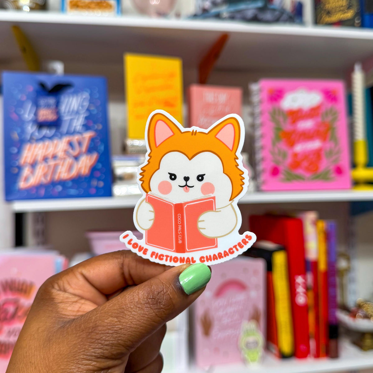 Book Lover Bee Vinyl Sticker