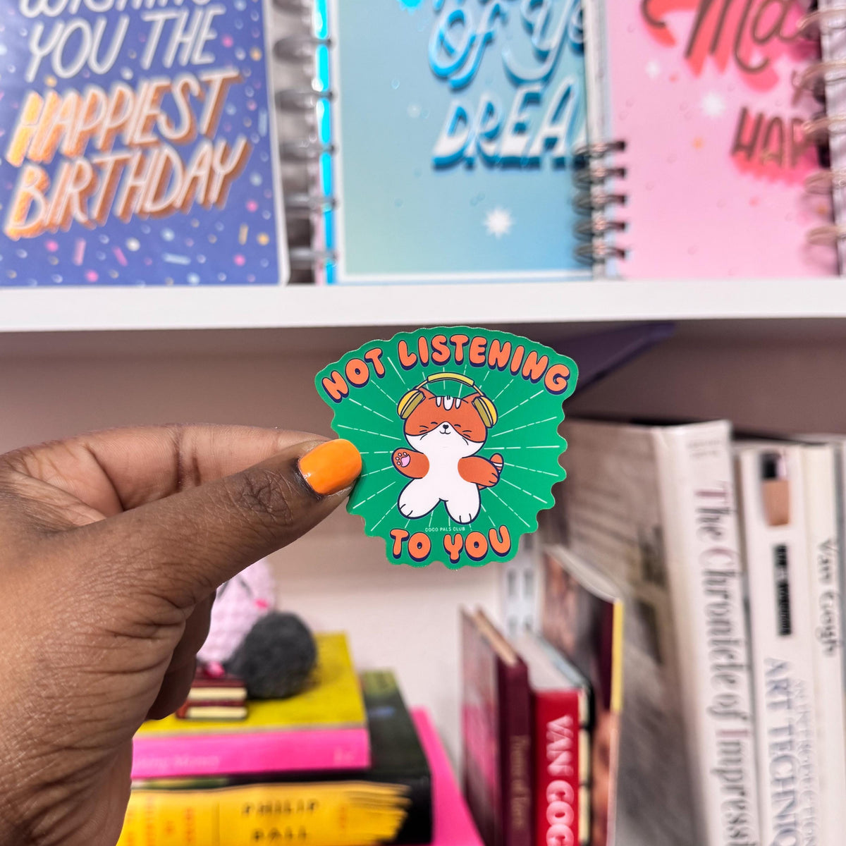Music Lover Kai Vinyl Sticker