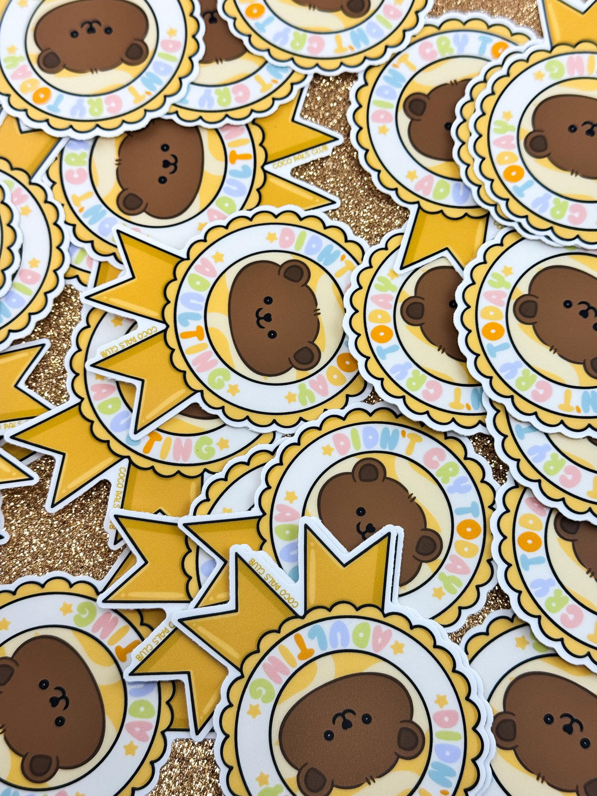 Didn't Cry Berry Award Ribbon Vinyl Sticker