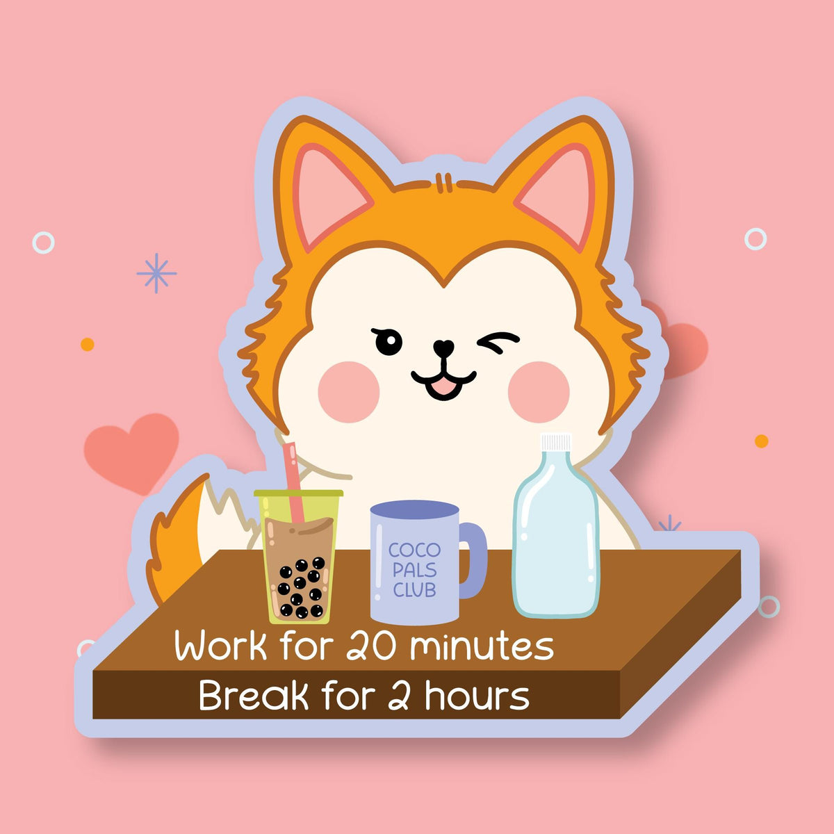 Bee Procrastination Vinyl Sticker
