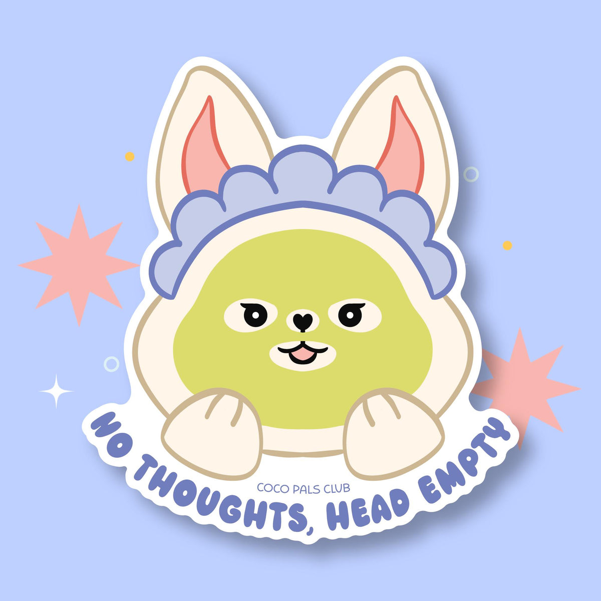 No Thoughts Lulu Vinyl Sticker