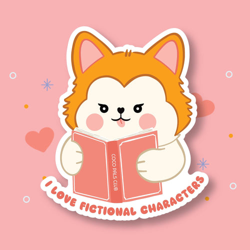 Book Lover Bee Vinyl Sticker
