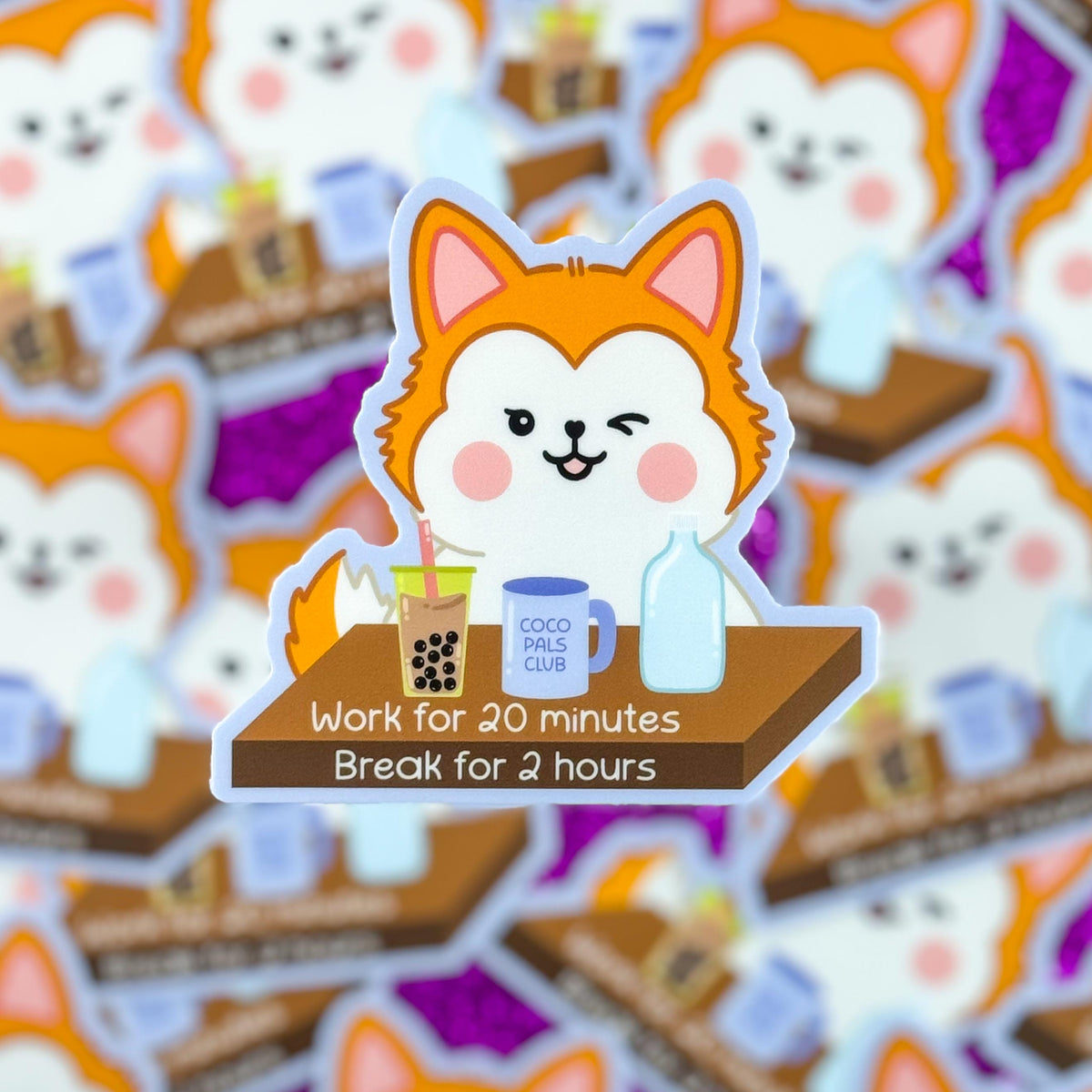 Bee Procrastination Vinyl Sticker