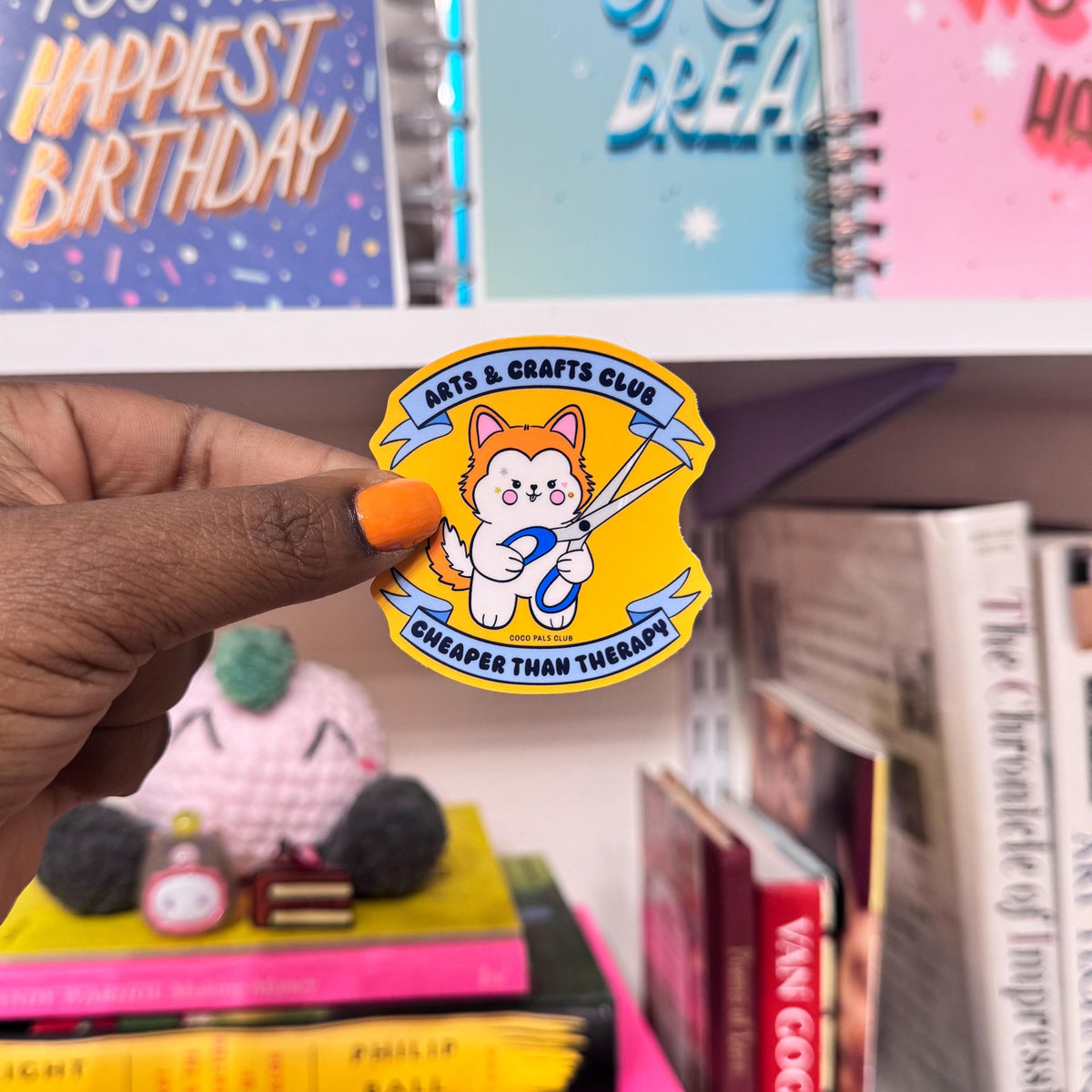 Arts & Crafts Bee Vinyl Sticker