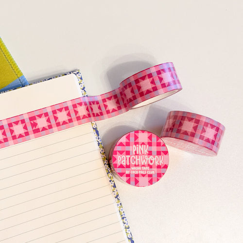 Pink Patchwork B-Grade Washi Tape