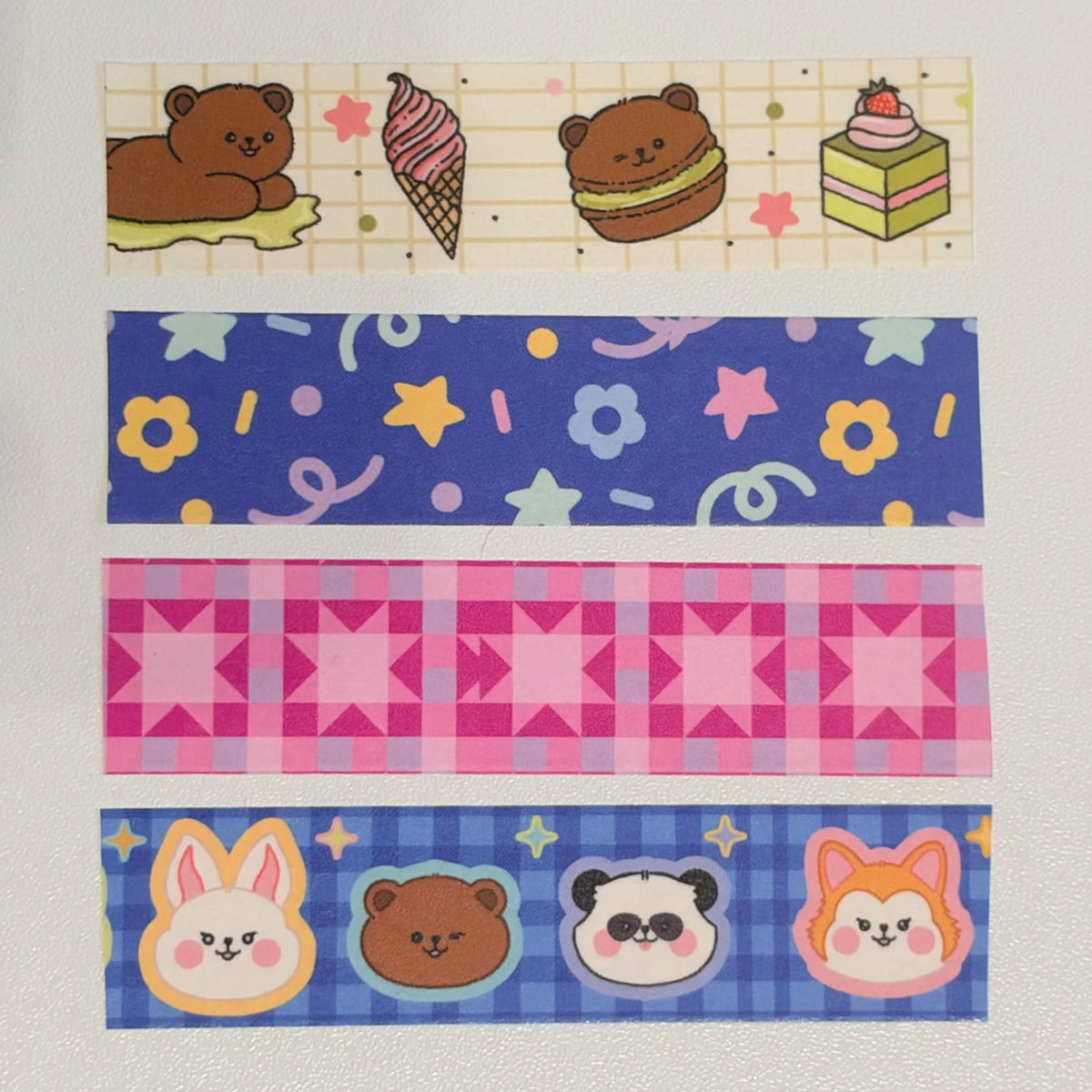 Pink Patchwork B-Grade Washi Tape