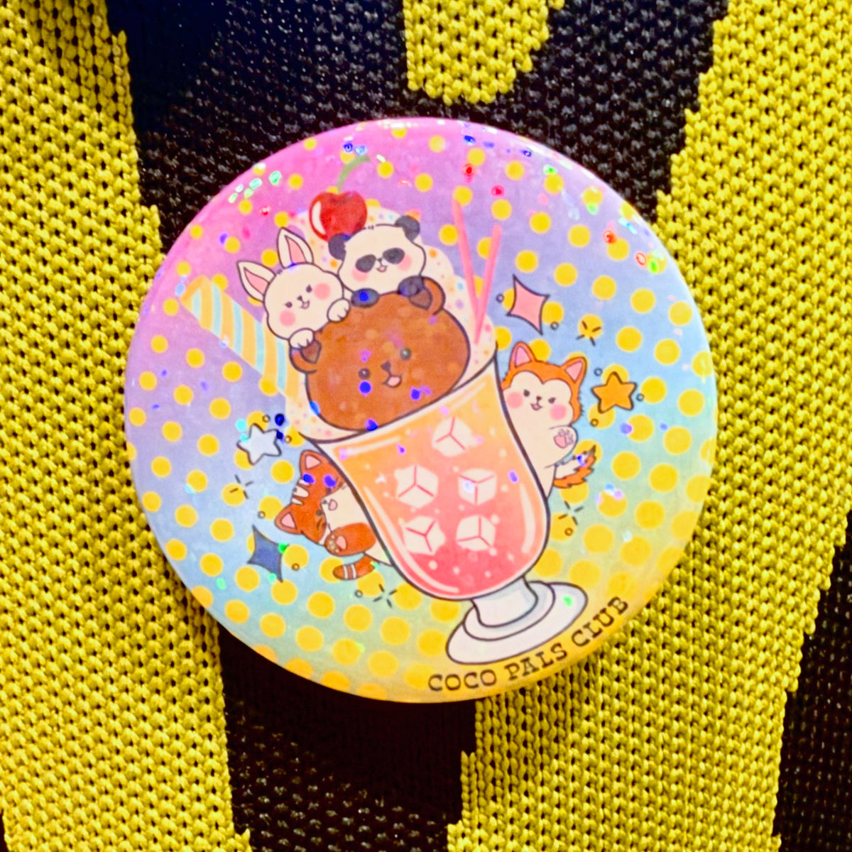 Coco Burger Button Badge Blind Bag