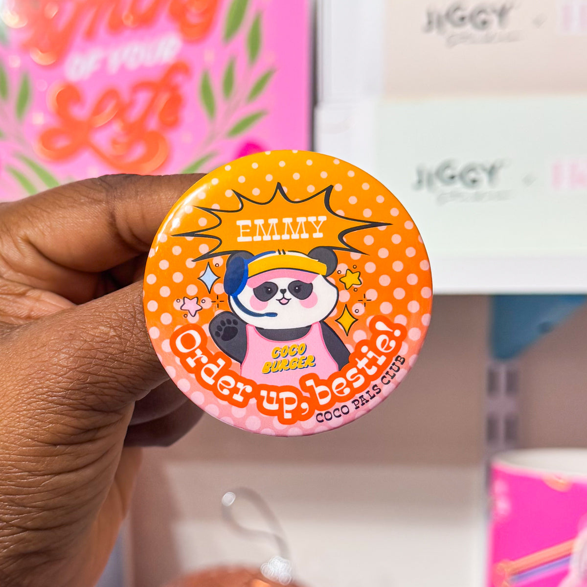 Coco Burger Button Badge Blind Bag