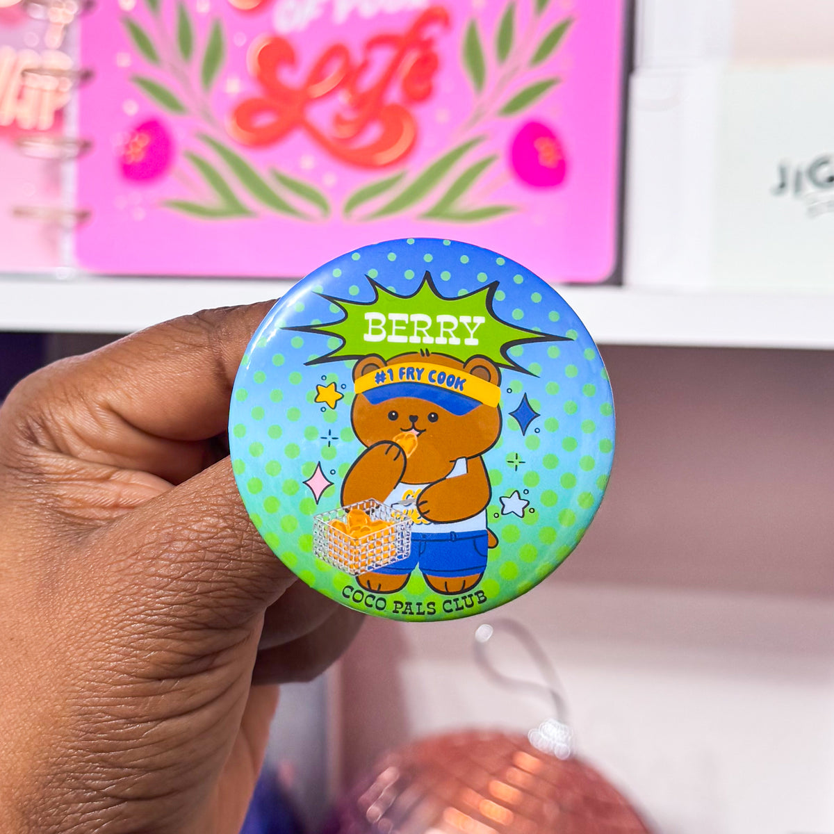 Coco Burger Button Badge Blind Bag