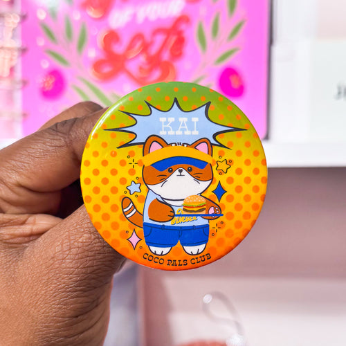 Coco Burger Button Badge Blind Bag