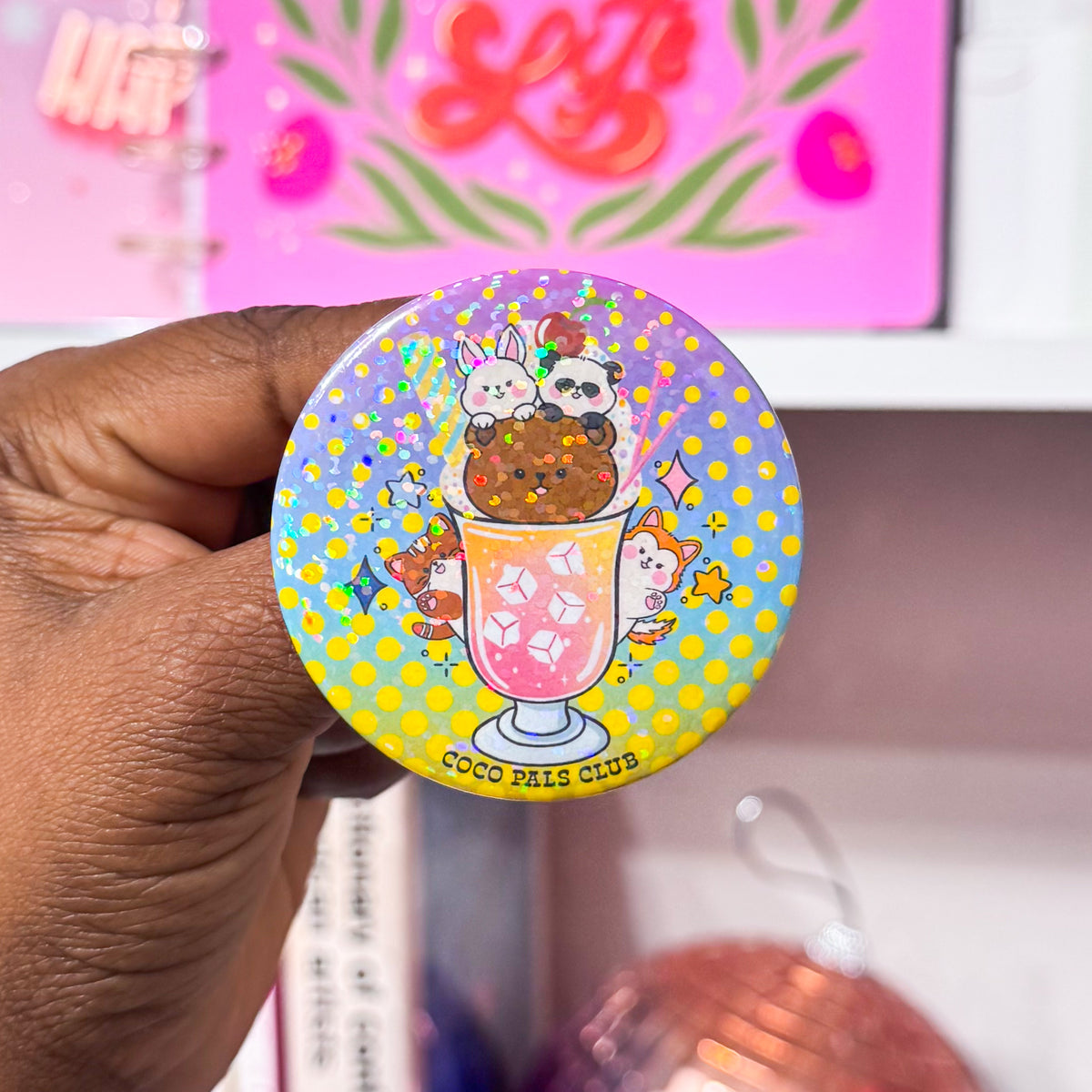Coco Burger Button Badge Blind Bag