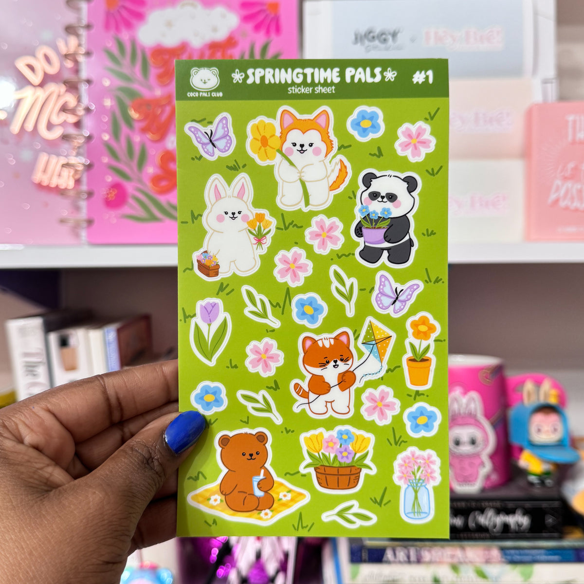 Spring Time Pals Sticker Sheet