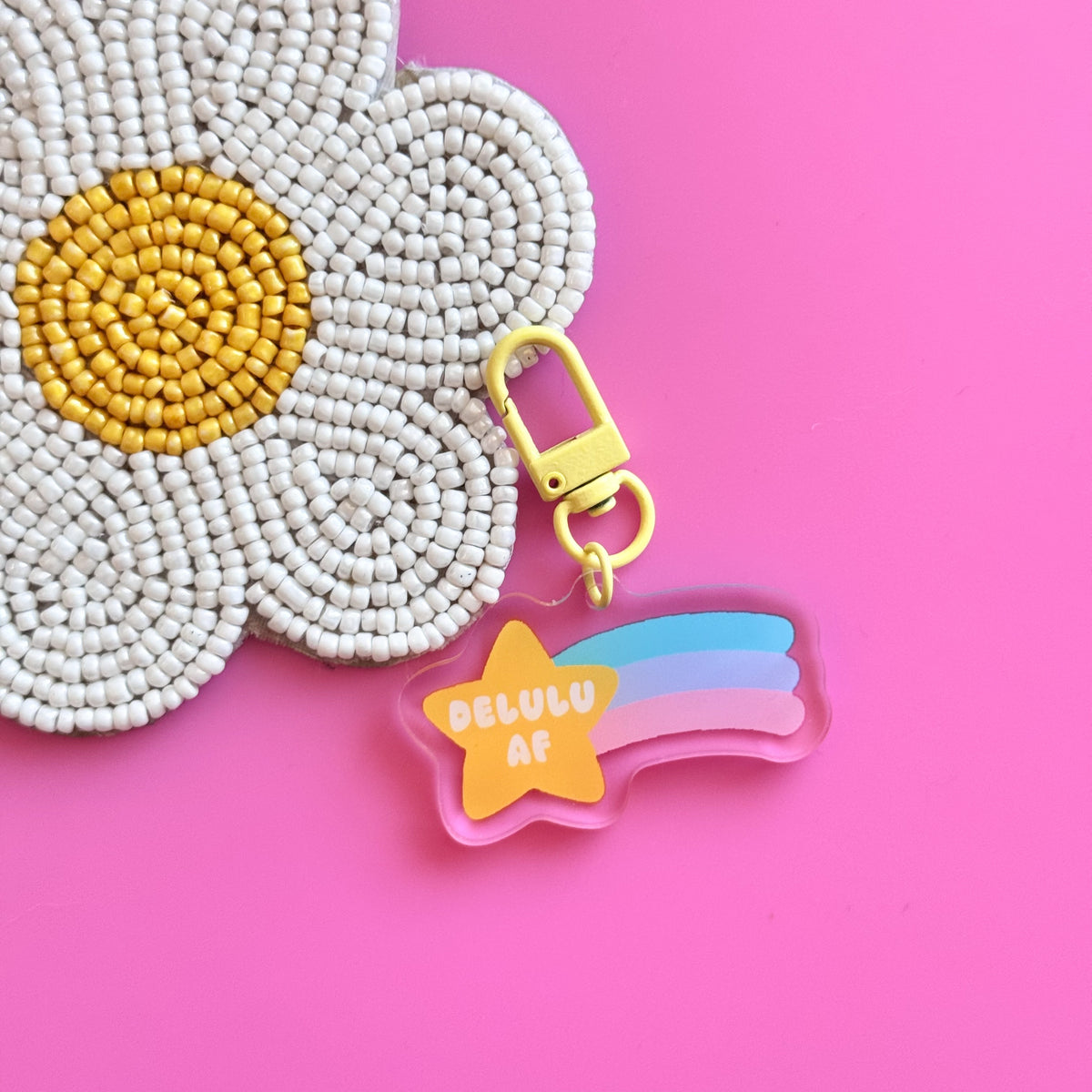Delulu AF Acrylic Keychain