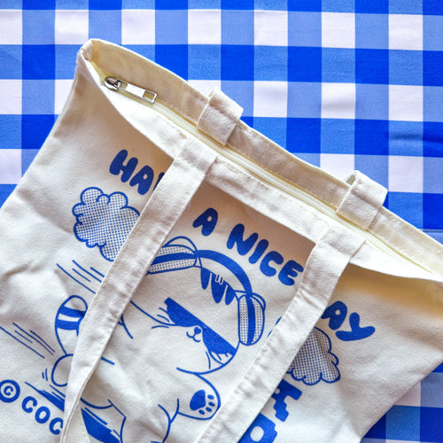 Have a Nice Day Kai Canvas Tote Bag