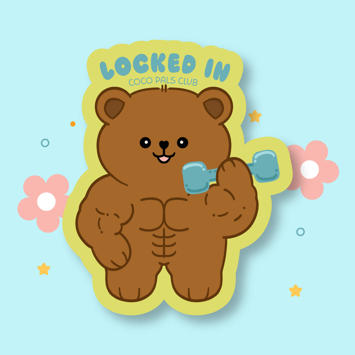 Locked in Berry Vinyl Sticker