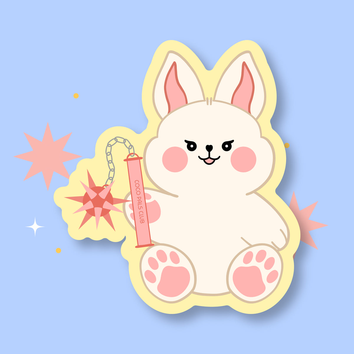 Lulu With Weapon Vinyl Sticker