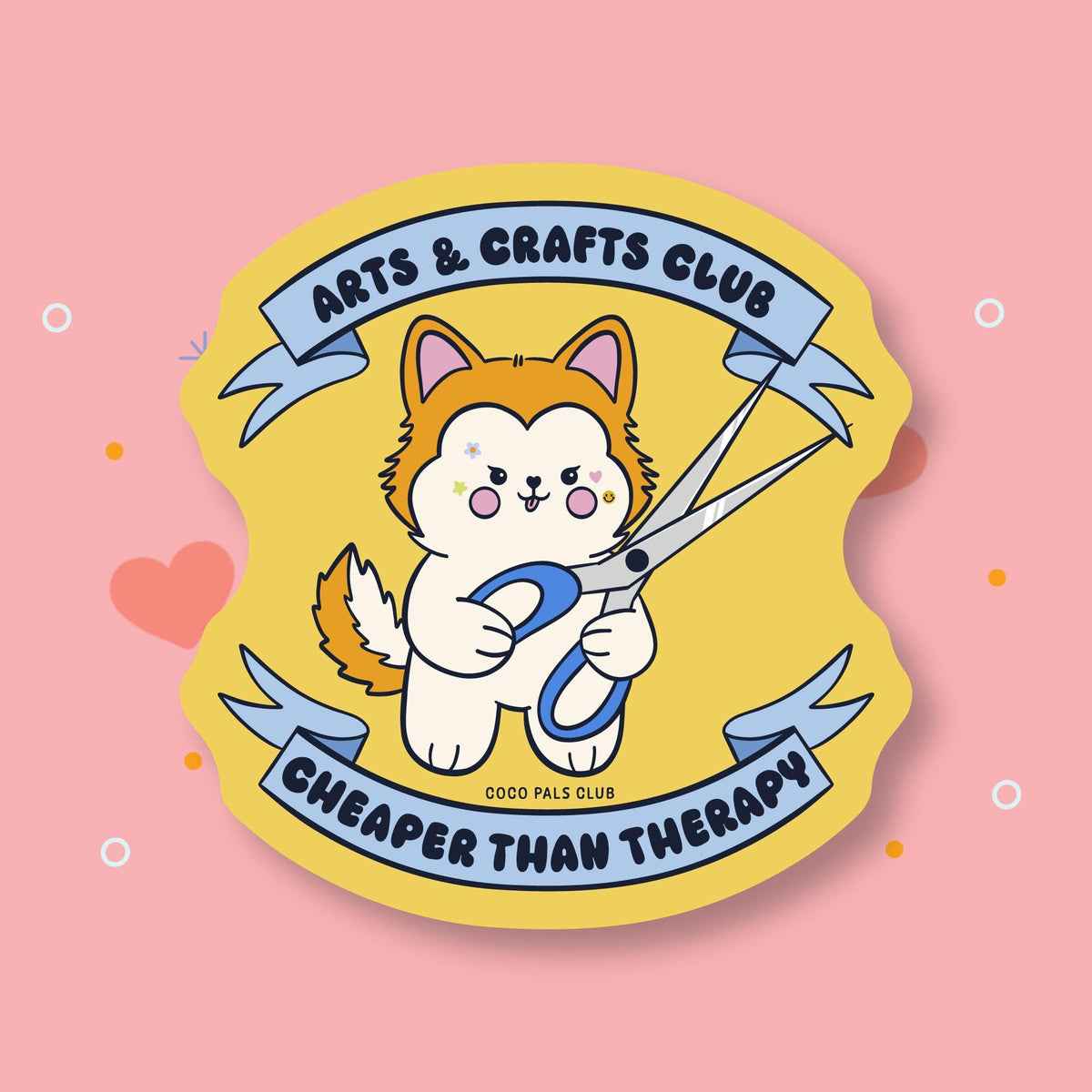 Arts & Crafts Bee Vinyl Sticker