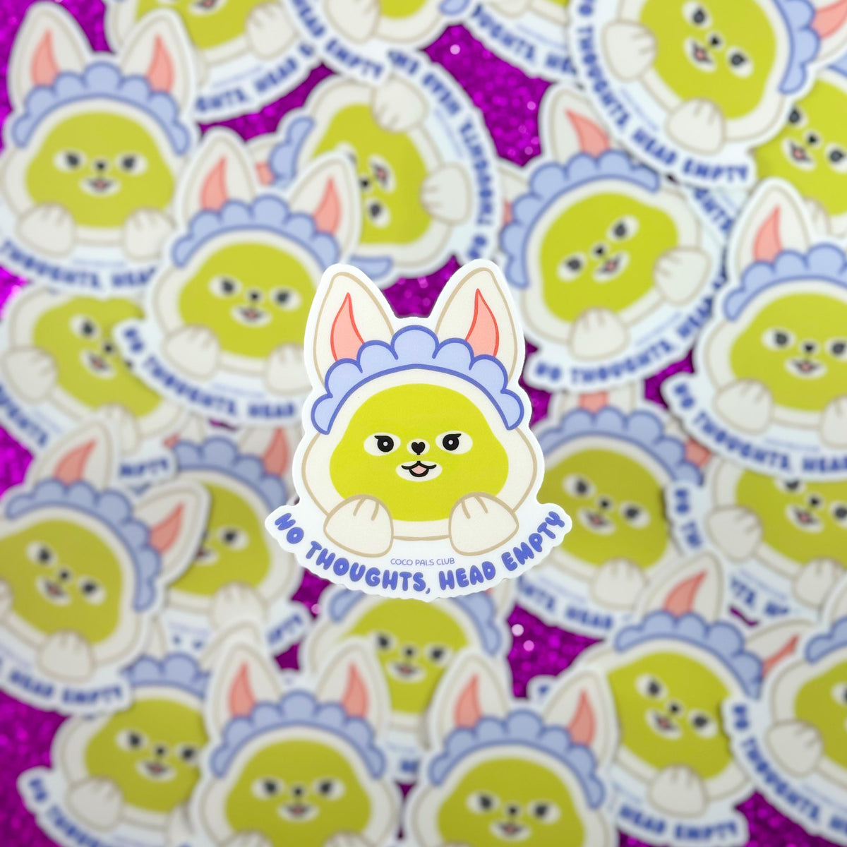 No Thoughts Lulu Vinyl Sticker