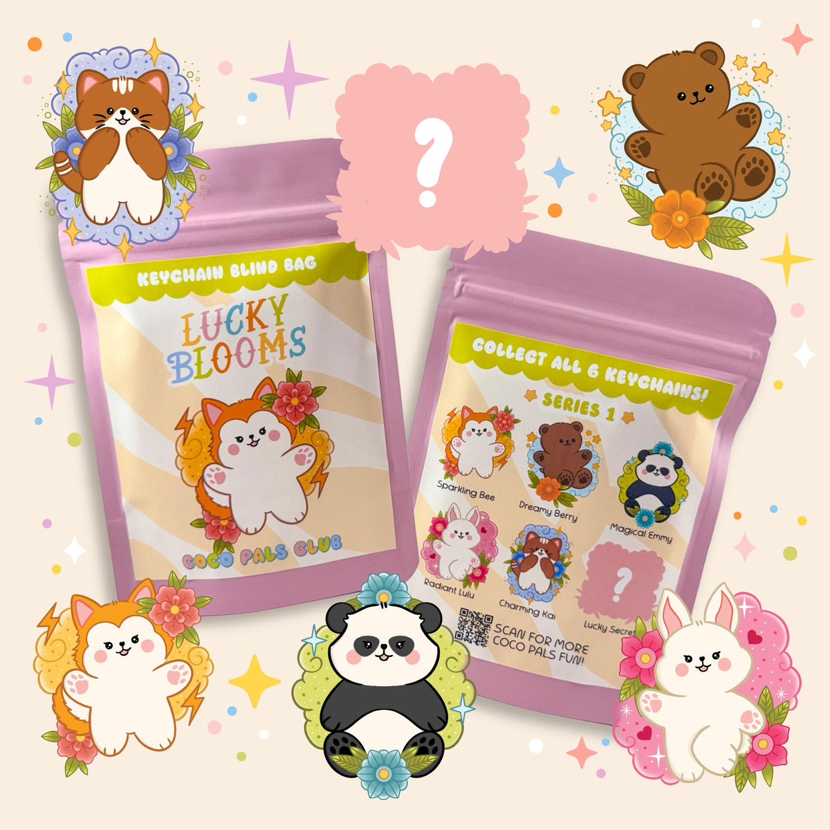 Lucky Blooms Acrylic Keychain Blind Bag
