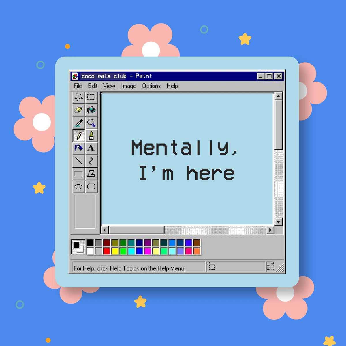MS Paint Vinyl Sticker