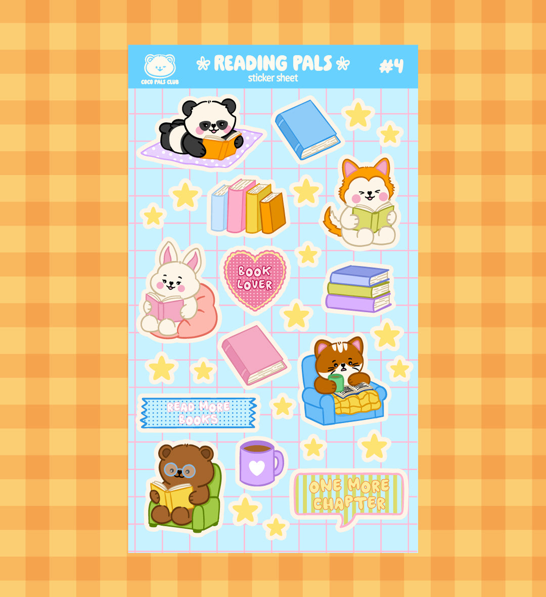 Reading Pals Sticker Sheet