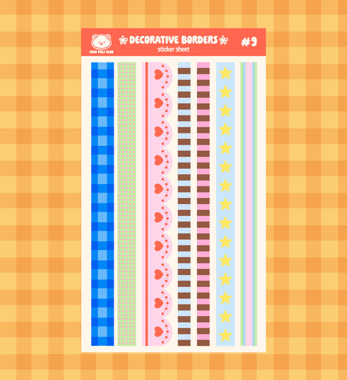 Decorative Borders Sticker Sheet